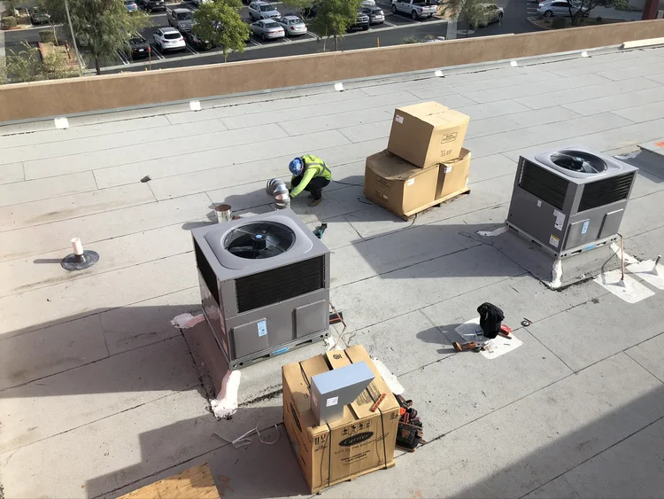 Rooftop HVAC Installation Project